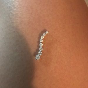 14k white gold Diamond Charm